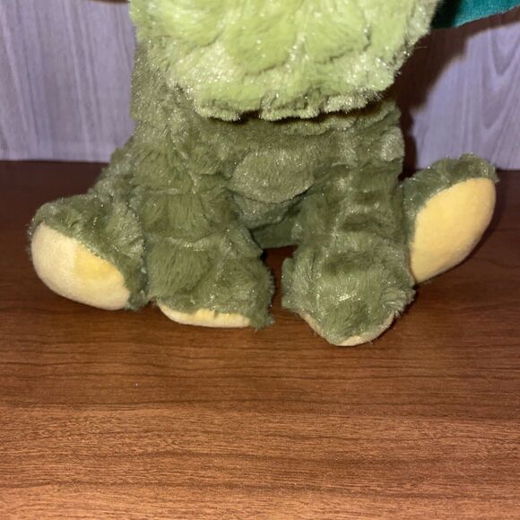 Goffa Dinosaur Plush Stuffed Animal Toy Sitting Triceratops Green - 10.5" Tall - Picture 3 of 13